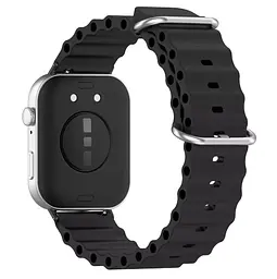 Силіконовий ремінець Primolux Ocean для смарт-годинника Huawei Watch Fit 3 Black - мініатюра 2