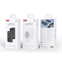 Універсальна мобільна батарея XO PR264 Magnetic 15W + PD20W with holder 10000mAh Чорний - мініатюра 2