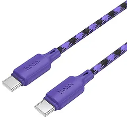 Дата кабель Hoco X116 Meridian Type-C to Type-C 60W (1m) Gradient Purple Mix - мініатюра 4