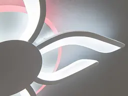 Люстра стельова LED Diasha 2481/4+4WH, 67W, 3200K-6500K, білий акрил, сучасний стиль з пультом та диммером - мініатюра 5