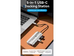 Мультипортовий адаптер Vention 5-in-1 USB-C to HDMI/USB3.0x3/PD (TQDHB) - мініатюра 11