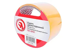 Скотч двосторонній універсальний Intertool 50 мм х 5 м пропілен - мініатюра 3