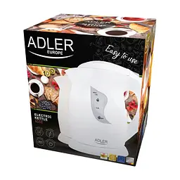 Електрочайник Adler AD 08 бежевий - мініатюра 5