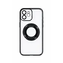 Магнітний чохол XON PhoneCase Magnetic для iPhone 12 (PCMC1112100B 7980) Чорний/Прозорий
