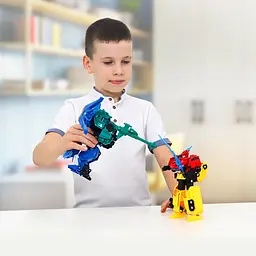Ігровий набір з роботом-трансформером DINOSTER – РАПТОР ТРОН (2 машини) DINOSTER EU580811 - мініатюра 6