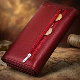 Гаманець на магнітах із клапаном жіночий ST Leather 19244 бордовий - мініатюра 3