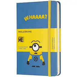 Блокнот Moleskine Minions кишеньковий у лінійку блакитний (LEMI01MM710B29)