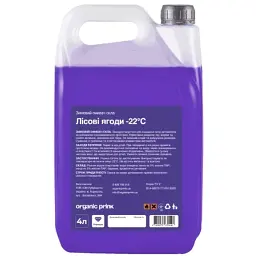 Омивач автомобільний Organic Prink -22 °С "Лісові ягоди" 4 л (012040)