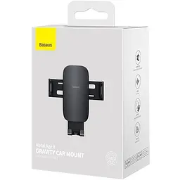 Тримач Baseus Metal Age II Gravity Car Mount (Air Outlet Version) (SUJS000001) чорний - мініатюра 2