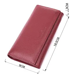 Оригінальний жіночий гаманець з натуральної шкіри ST Leather 22522 бордовий - мініатюра 7