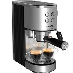 Кавоварка ріжкова Krups Virtuoso+ Tamping System 1 л сіра (XP499EE0) - мініатюра 2
