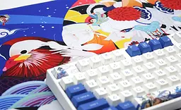 Ігрова поверхня Varmilo Lovebirds Desk Mat XL (900х400х3мм) Blue (ZDB032-01) - мініатюра 3