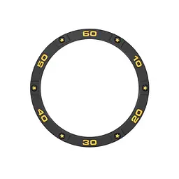 Безель Sikai для смартгодинника Xiaomi Watch S3 Black-yellow - мініатюра 2