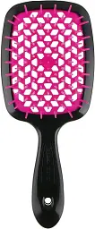Гребінець для волосся Janeke Superbrush 1830 the Original Italian Patent Small чорный с фиолетовым