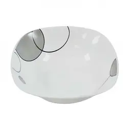 Тарілка супова V-230Sgb Сірі бульбашки square Vittora 230 мм