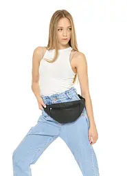 Поясна сумка бананка Sambag Soho BSH чорний 33 х 14 см (82111001) - мініатюра 7