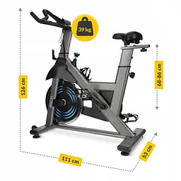 Велотренажер спінінговий (спінбайк) 4FIZJO Racing SBIKE01 Black/Blue (P-5905973401654) - мініатюра 5