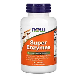 Ензими Super Enzymes 90 таблеток NOW vit0006025