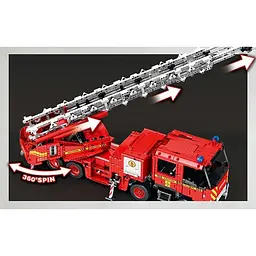 Конструктор Reobrix Mechanical пожарна автодрабина з пультом (22005) [161088] - мініатюра 2