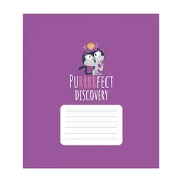 Зошит Школярик Purrrfect cats 18 аркушів лінія (018-3562L), в асортименті