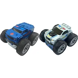 Машинка іграшкова Revolt Rescue Racers на радіокеруванні двостороння синьо-сіра (TG1009GREY)