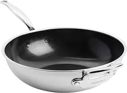 Сковорода WOK GreenPan Premiere 28 см серебристая CC003821-001