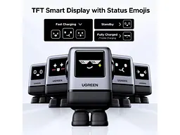 Мережевий зарядний пристрій UGREEN Uno RG Display Gan Charger 100 W X688 (45515B) - мініатюра 3
