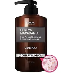 Шампунь для волосся Kundal Honey & Macadamia Cherry Blossom з ароматом квітучої вишні безсульфатний 500 мл - мініатюра 2