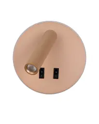 Бра, настінний світильник Italux WL-53742-1-GD Furla LED 2x8W 3000K 516Lm IP20 золотий - мініатюра 2