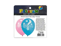Кульки PELICAN 12 (30 см) Girl or Boy? (10шт/уп) 5-стор.