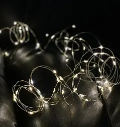 Гірлянда-струна Chomik 60 LED теплий білий 6.2 м - мініатюра 6