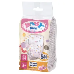 Аксесуар до ляльки Baby Born Підгузки для ляльки Baby Born 5 шт (838358)