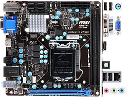 Материнська плата MSI H61I-E35 V2/W8 LGA 1155 (H61I-E35 V2/W8) Б/В - мініатюра 2