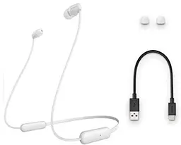 Навушники Sony WI-C200 In-ear Wireless Mic White (WIC200W.CE7) - мініатюра 3