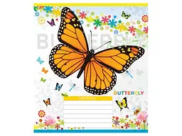 Зошит в косу лінію МРІЇ ЗБУВАЮТЬСЯ 12 арк. 20 шт./уп. 3724с Метелики - мініатюра 4