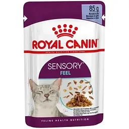 Вологий корм для вибагливих котів Royal Canin Sensory Feel Jelly шматочки в желе 85 г