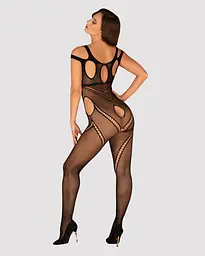 Бодістокінг Obsessive Bodystocking G322 S/M/L, фантасмагорично-силуетний крій - мініатюра 4