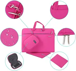Сумка для ноутбука WiWU Campus Slim Case for MacBook 13` Pink Sand [88402] - мініатюра 4