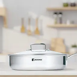 Сотейник Bergner Steelblue з кришкою 28 см (BG-33224-BL) - мініатюра 3