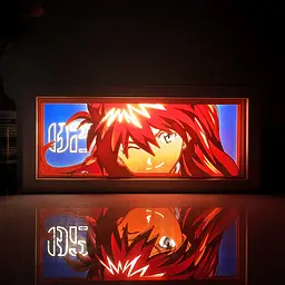 Світильник нічник 3D Євангеліон Аска Ленґлі Evangelion Asuka Lengli 20 см NL3D E AL