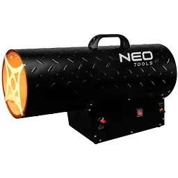 Теплова гармата Neo Tools 50 кВт, площа обігріву 500 кв.м., підлоговий, чорний (90-085)