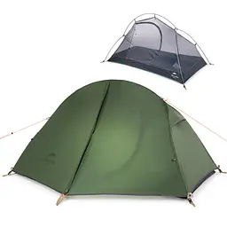 Одномісний намет Naturehike Cycling 1 NH18A095-D 210T (Темно-зелений) - мініатюра 3