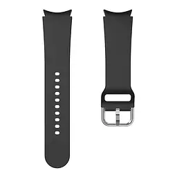 Ремінець для Samsung Galaxy Watch 5 Pro - чорний ширина кріплення 20мм силікон розмір L Watchbands OneLine (WB807573) - мініатюра 2