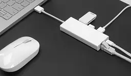 Адаптер-хаб Xiaomi Mi Usb-C To VGA and Gigabit Ethernet Multi-Adapter (ZJQ04TM) - мініатюра 4
