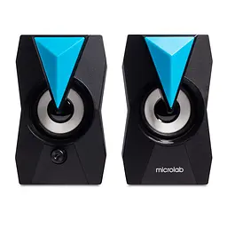 Акустична система 2.0 Microlab B-22, 6Вт RGB Led USB чорна - мініатюра 2