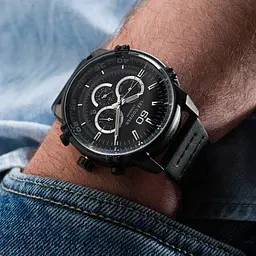 Чоловічий водостійкий наручний годинник Lee Cooper Wolf (Чорний) - мініатюра 8