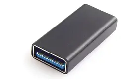 Адаптер-перехідник PWR USB-мама на USB-мама 3.0 Black (H051313) - мініатюра 8