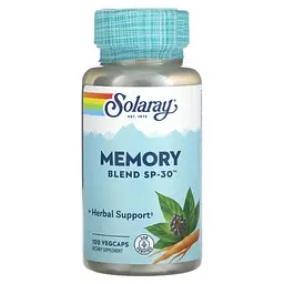 Для мозкової активності, нервової системи і сну Memory Blend SP-30 100 капсул Solaray vit0006051
