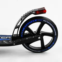 Самокат Best Scooter 57х14х80-98.5 см Чорно-синій 000231605 - мініатюра 5