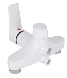 Змішувач для ванни Brinex 35W 005, Chrome/White (k35) BRIN35W005 - мініатюра 3